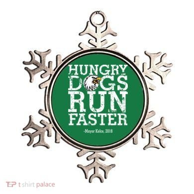 Hungry Dogs Run Faster Ornament