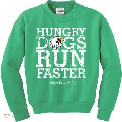 Hungry Dogs Run Faster Kids Sweatshirt