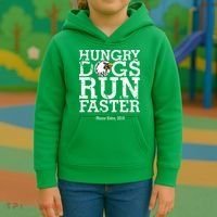 Hungry Dogs Run Faster Kids Hoodie thumb 3