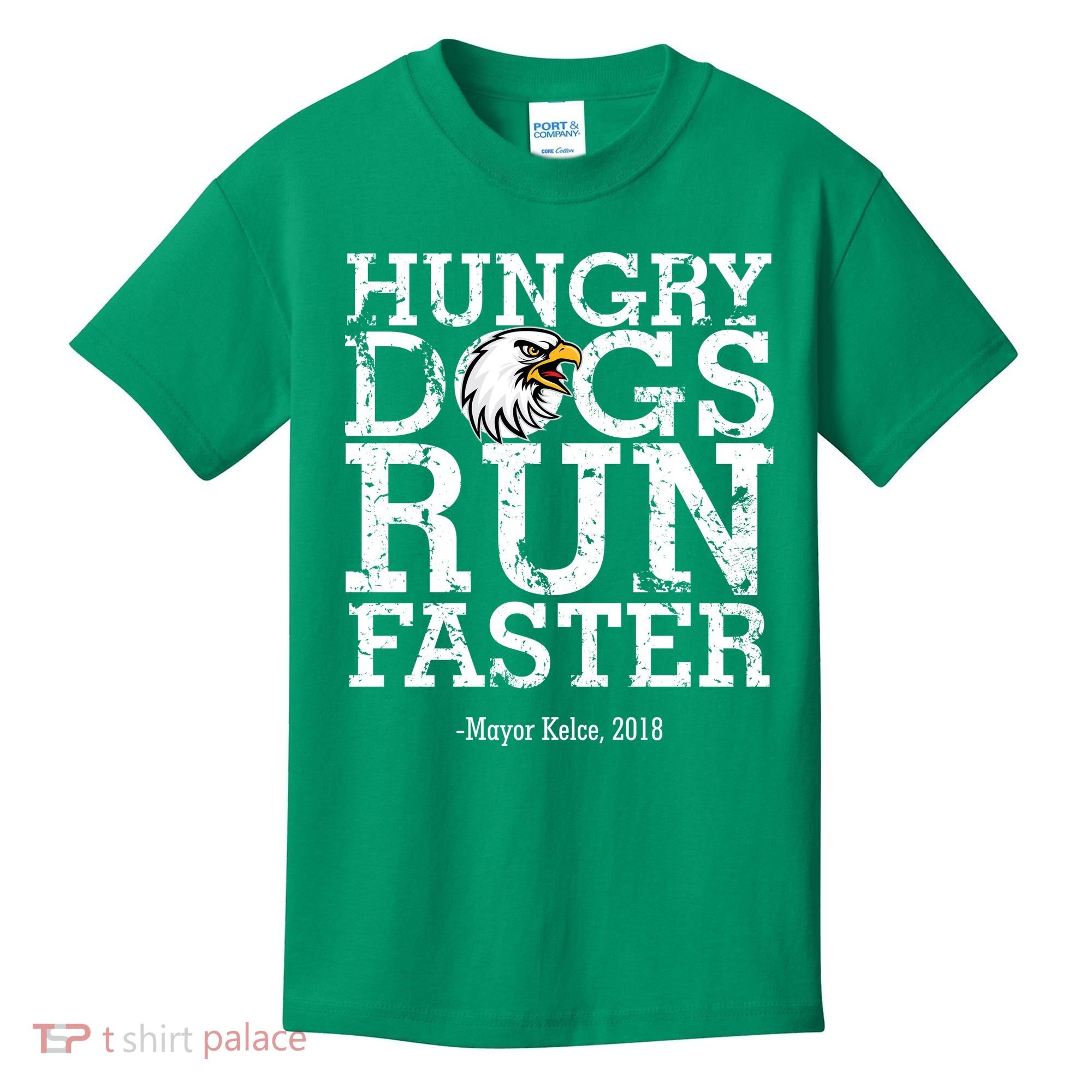 Hungry Dogs Run Faster Kids T-Shirt