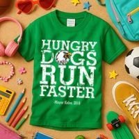 Hungry Dogs Run Faster Kids T-Shirt thumb 3