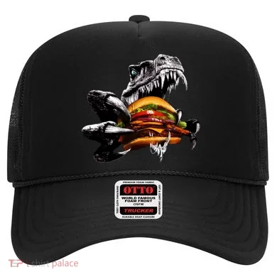 Hungry T-Rex Eating A Burger Hat
