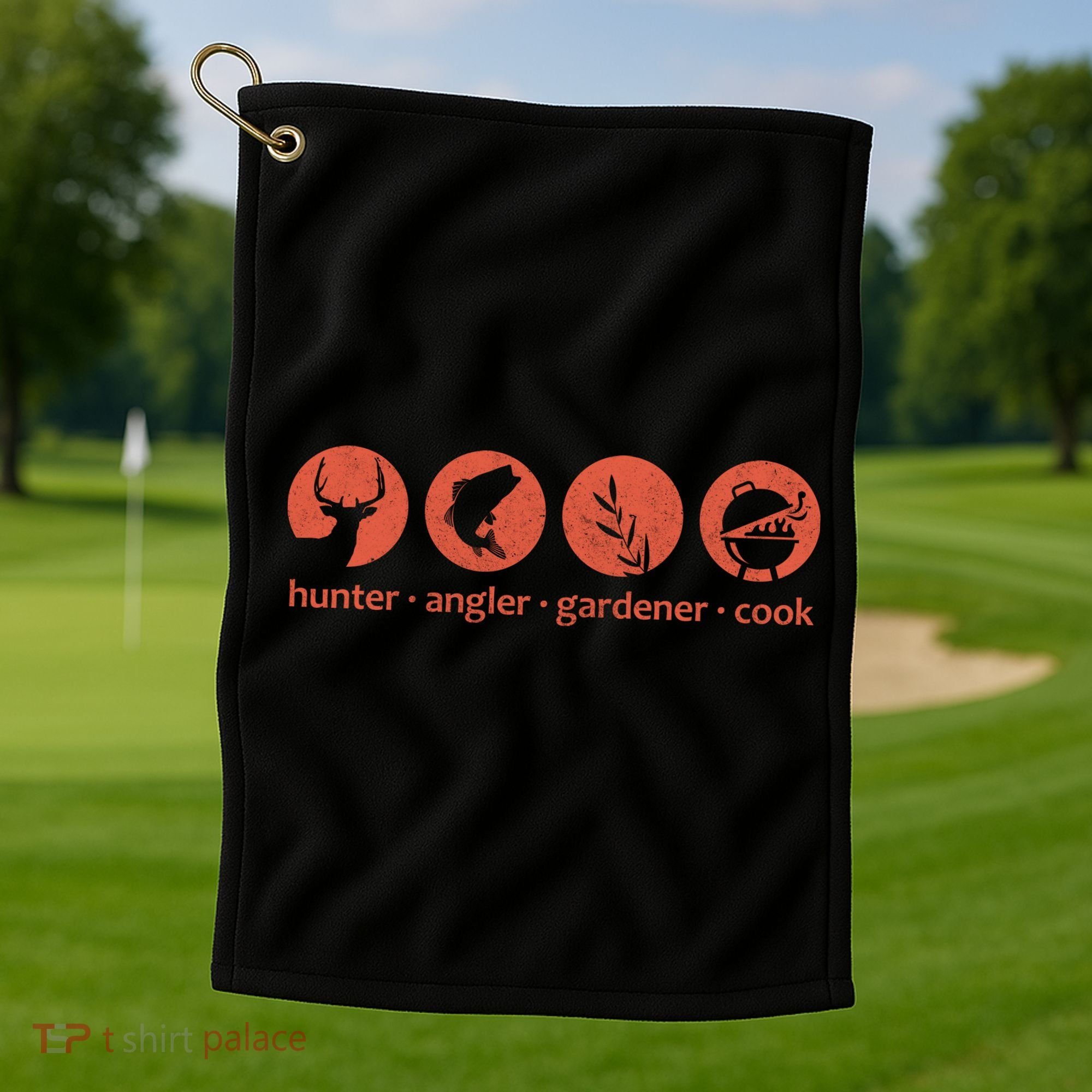Hunter Angler Gardener Cook Golf Towel