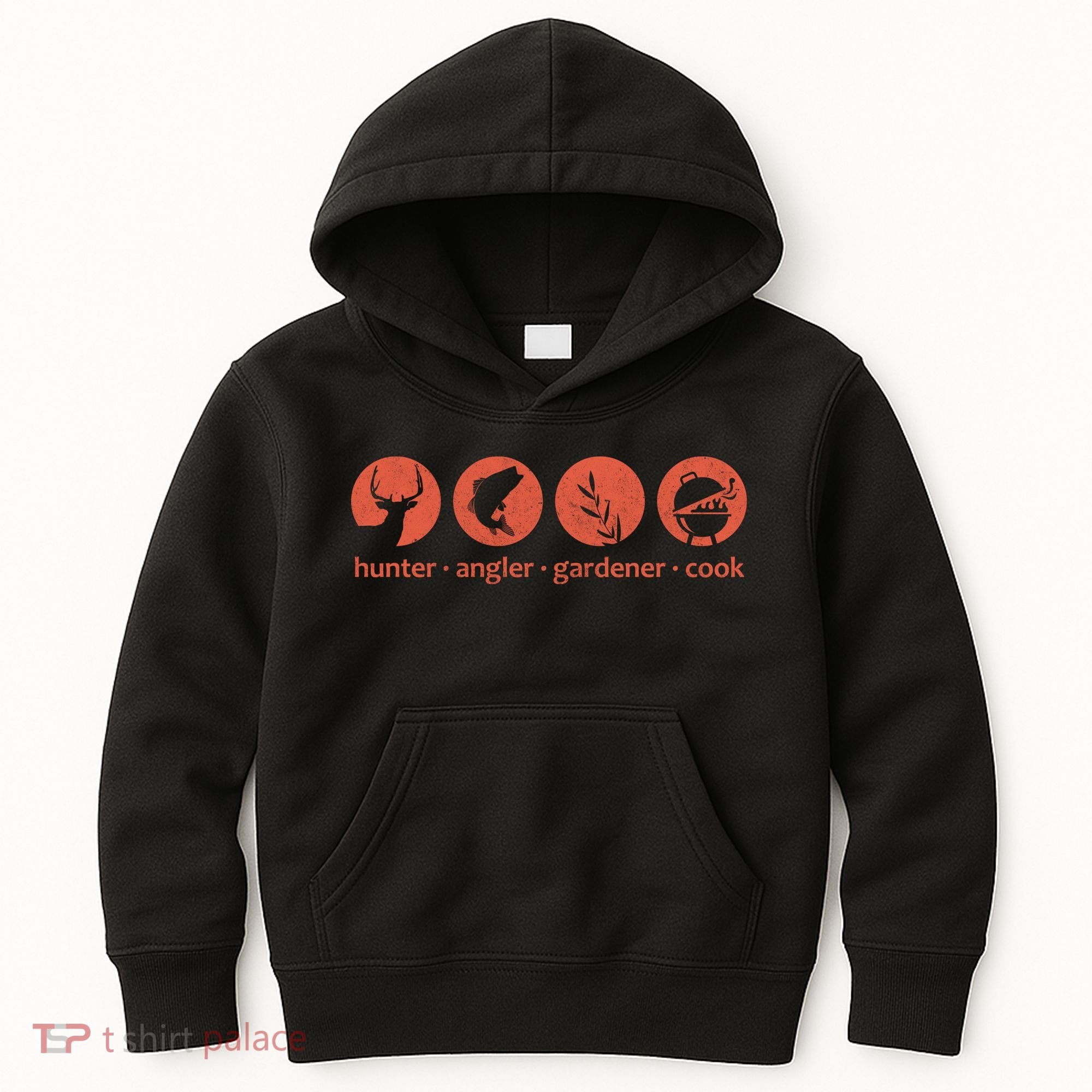Hunter Angler Gardener Cook Kids Hoodie
