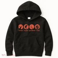 Hunter Angler Gardener Cook Kids Hoodie thumb 0