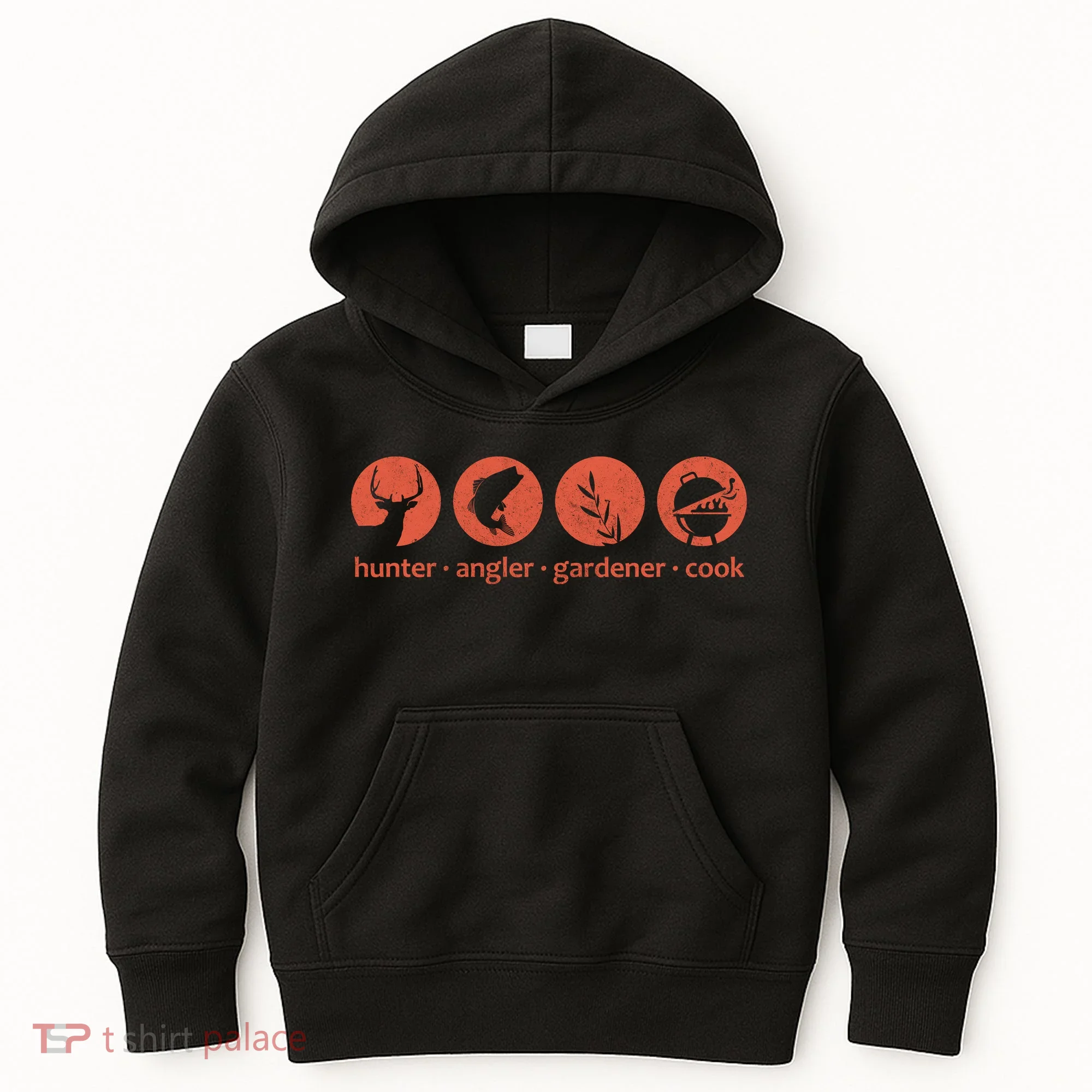 Hunter Angler Gardener Cook Kids Hoodie