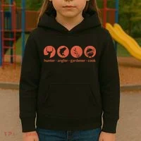 Hunter Angler Gardener Cook Kids Hoodie thumb 3