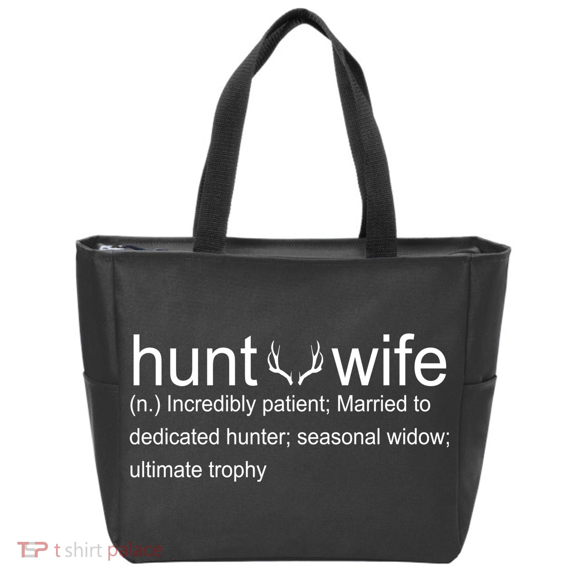 Hunter's Wife Funny Hunting Tote Bag