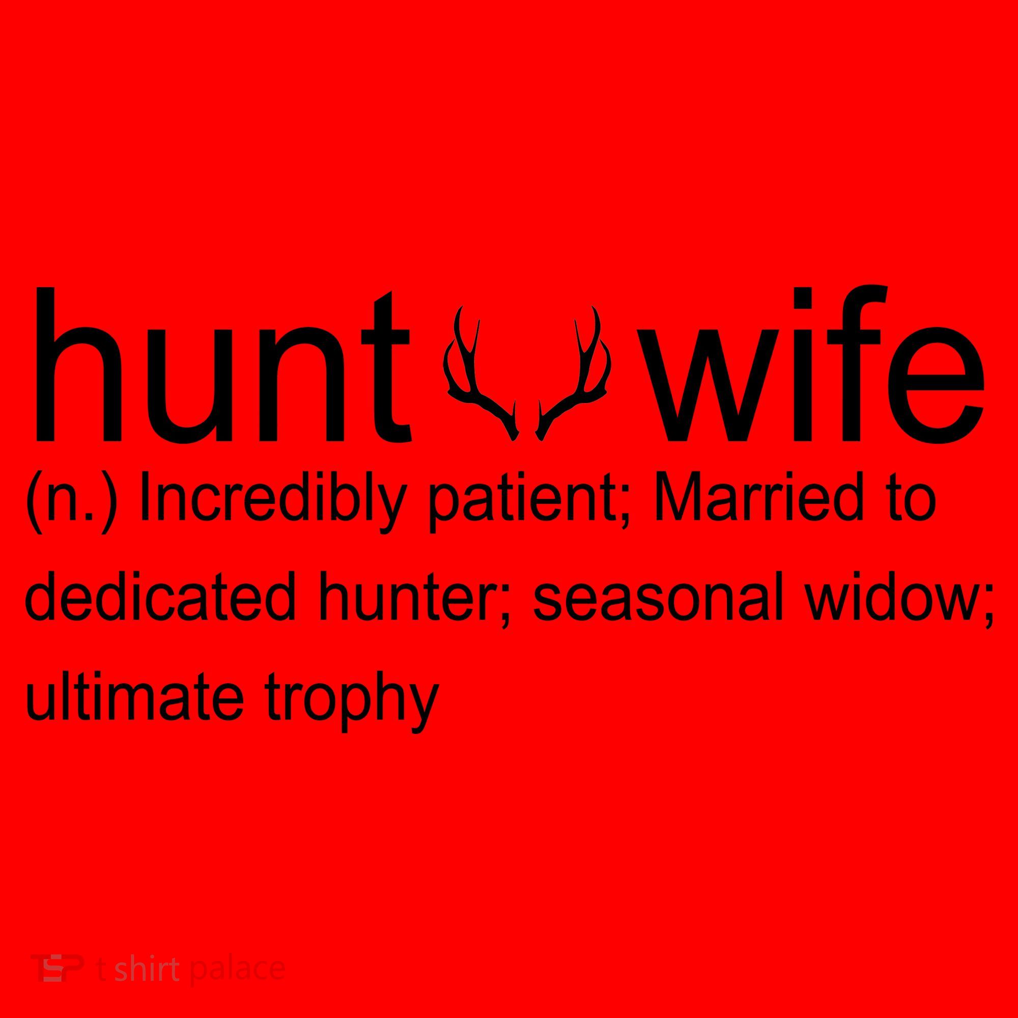 Hunter's Wife Funny Hunting Santa Hat