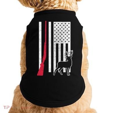 Hunting Deer Rifle Flag Doggie Tank