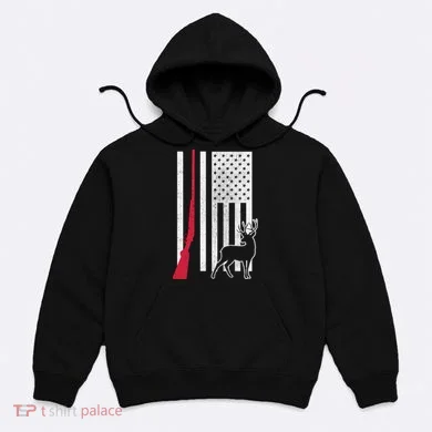Hunting Deer Rifle Flag Hoodie