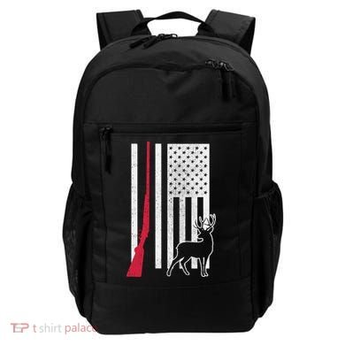 Hunting Deer Rifle Flag Backpack