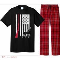 Hunting Deer Rifle Flag Pajama Set thumb 0