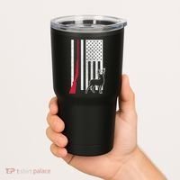Hunting Deer Rifle Flag Tumbler thumb 2