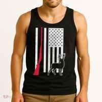 Hunting Deer Rifle Flag Tank Top thumb 3