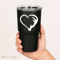 Hunting Fishing Antler Heart Hunter Tumbler thumb 2