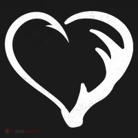 Hunting Fishing Antler Heart Hunter Ornament thumb 1