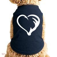 Hunting Fishing Antler Heart Hunter Doggie Tank thumb 0