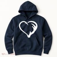 Hunting Fishing Antler Heart Hunter Hoodie thumb 0