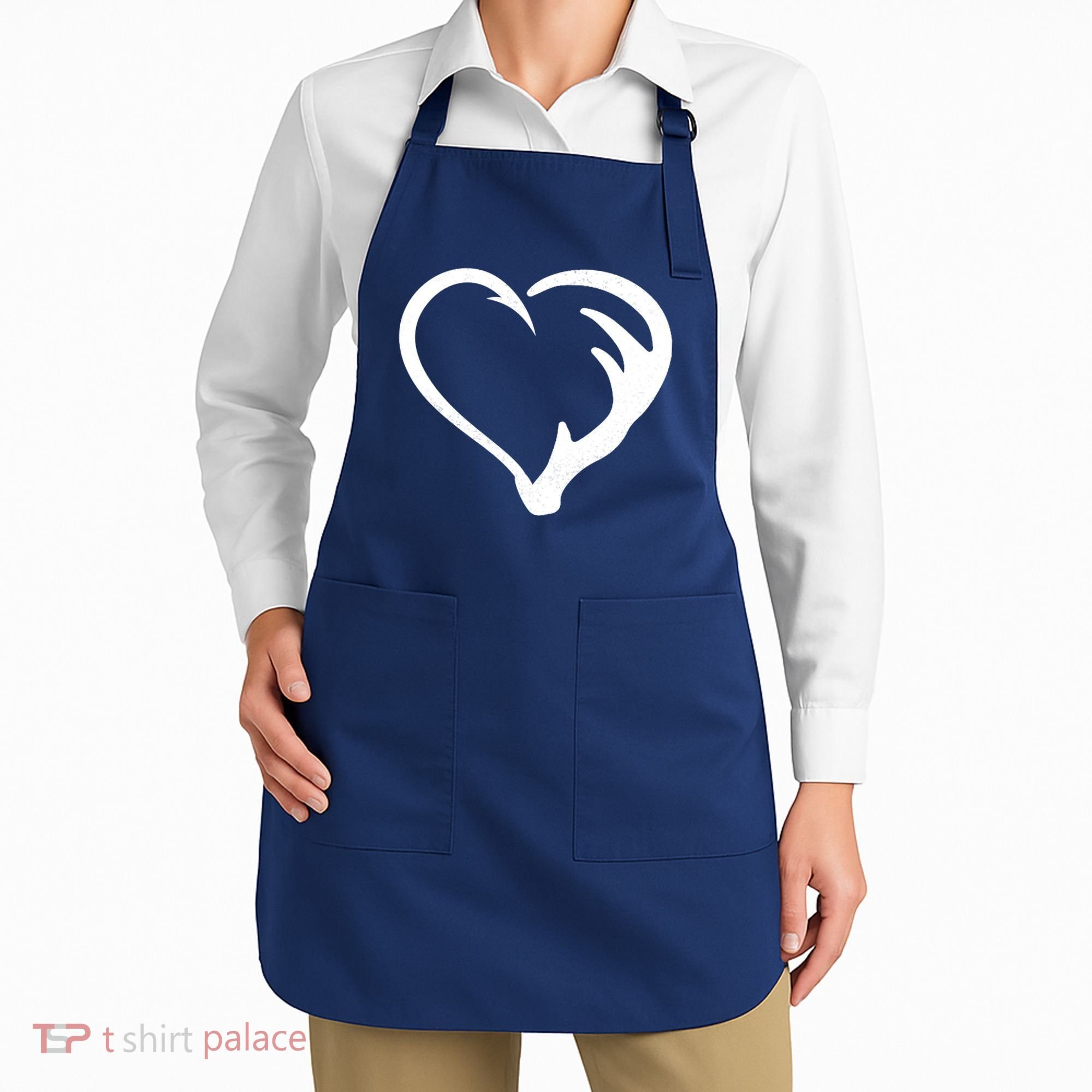 Hunting Fishing Antler Heart Hunter Apron