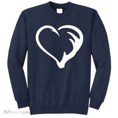 Hunting Fishing Antler Heart Hunter Sweatshirt