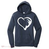 Hunting Fishing Antler Heart Hunter Women's Hoodie thumb 0
