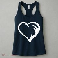 Hunting Fishing Antler Heart Hunter Women's Tank Top thumb 3
