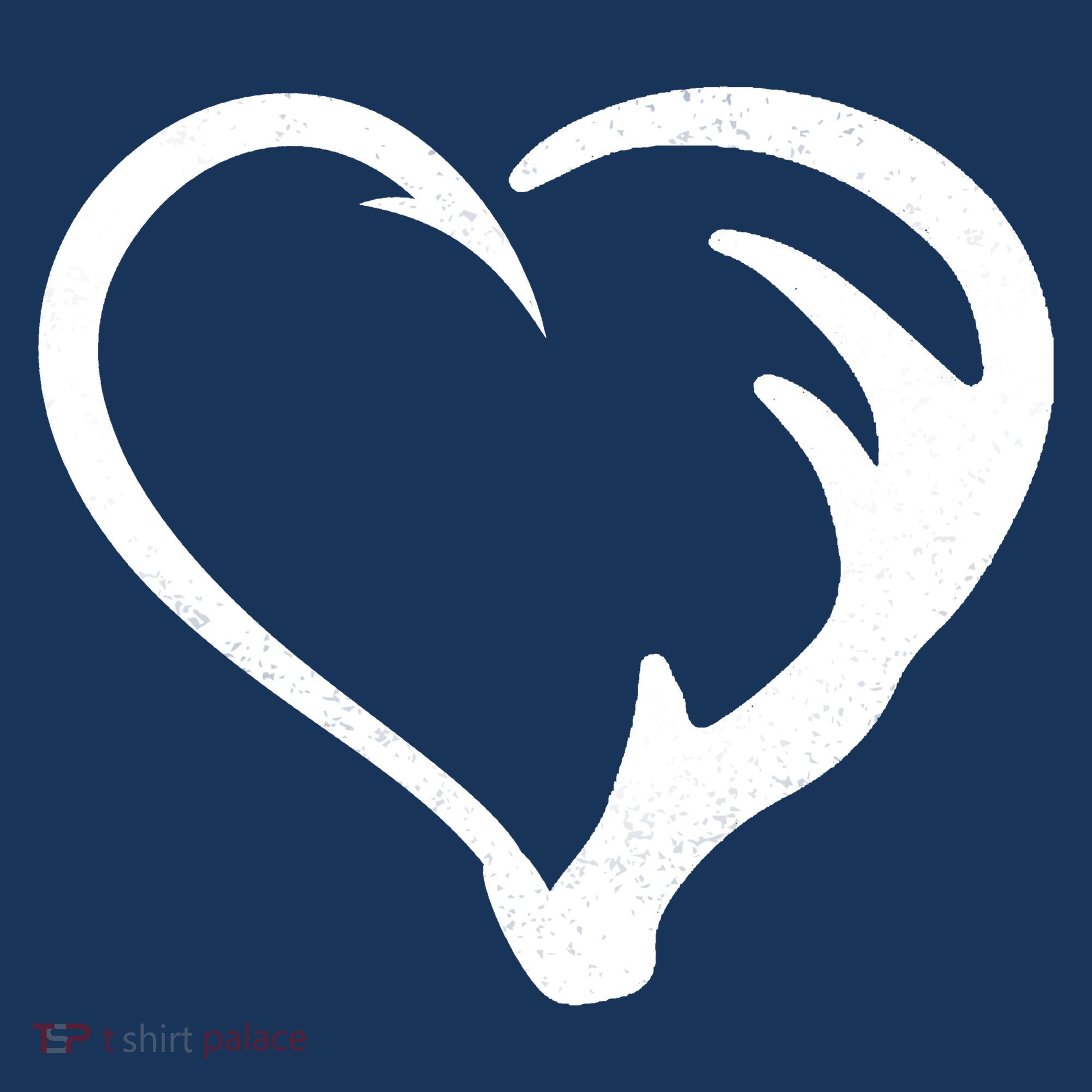 Hunting Fishing Antler Heart Hunter Toddler Hoodie