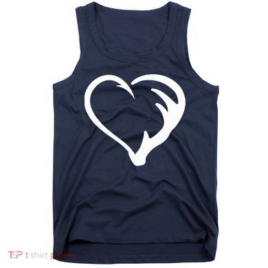 Hunting Fishing Antler Heart Hunter Tank Top