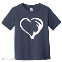 Hunting Fishing Antler Heart Hunter Toddler T-Shirt thumb 0