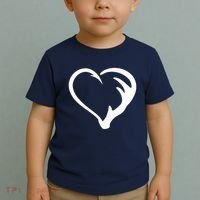Hunting Fishing Antler Heart Hunter Toddler T-Shirt thumb 2