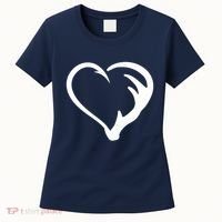 Hunting Fishing Antler Heart Hunter Women's T-Shirt thumb 0