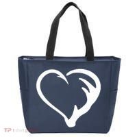 Hunting Fishing Antler Heart Hunter Tote Bag thumb 0