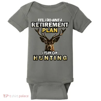 Hunting Retirement Plan  Baby Bodysuit