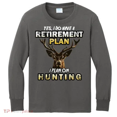 Hunting Retirement Plan Kids Long Sleeve Shirt