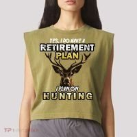 Hunting Retirement Plan  Garment-Dyed Women's Muscle Tee thumb 2