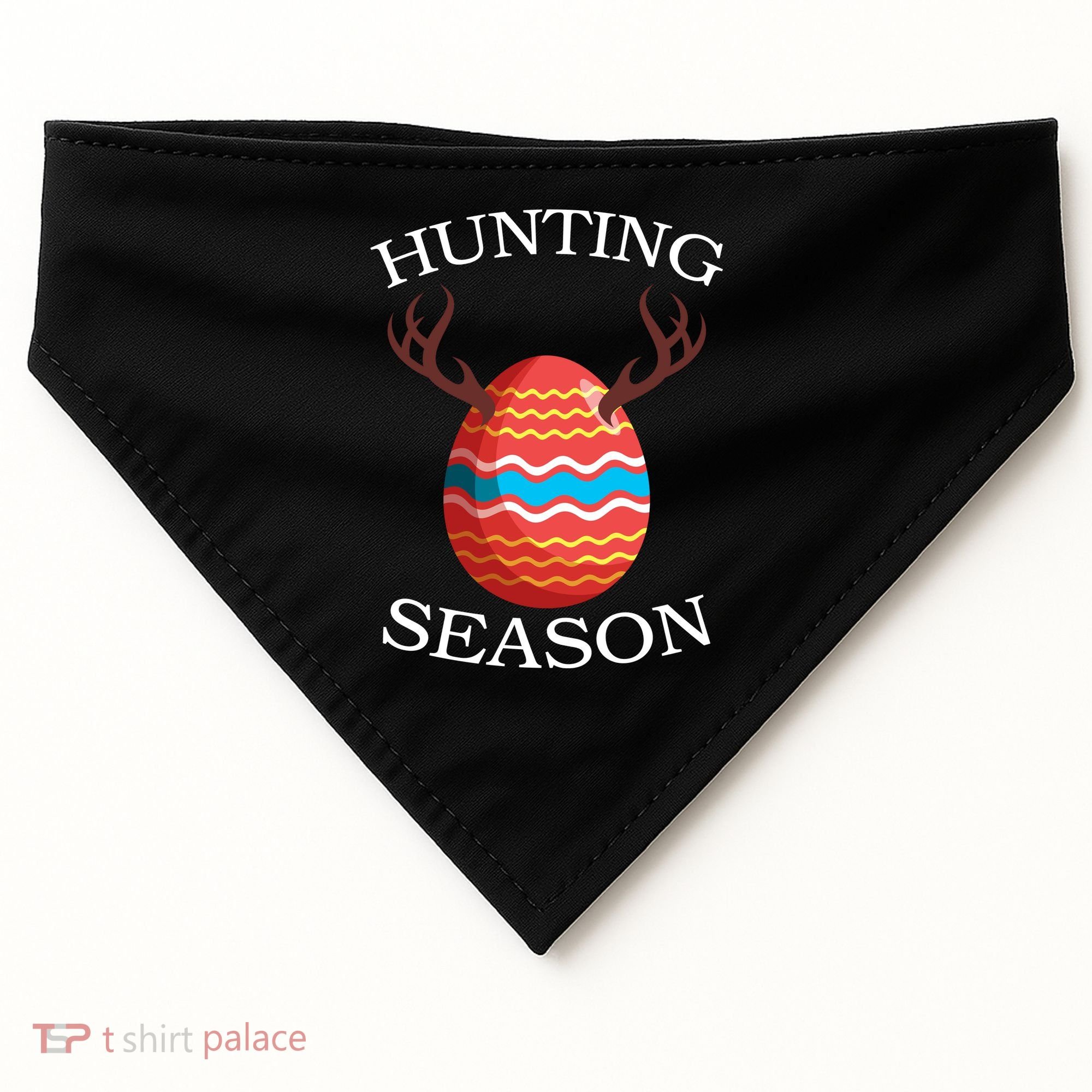 Hunting Season Deer Easter Egg USA-Made Doggie Bandana