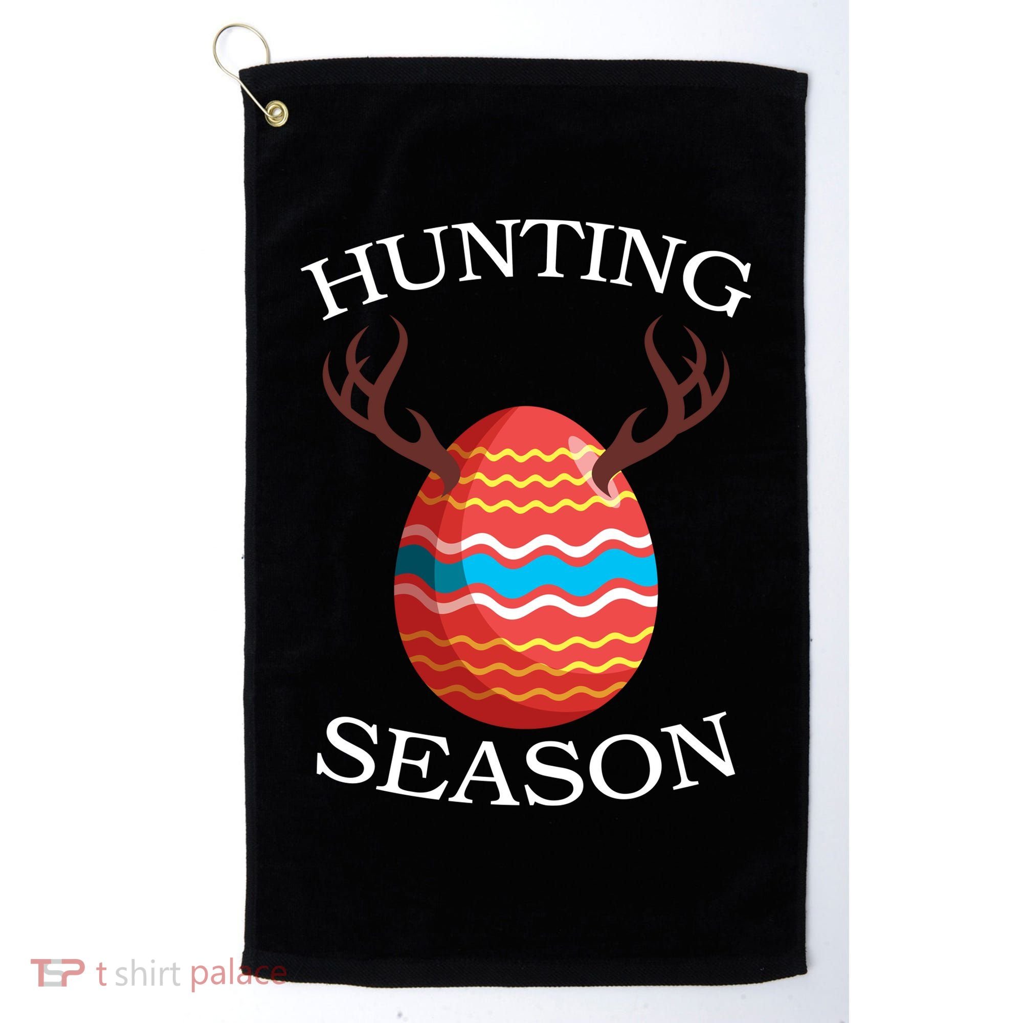Hunting Season Deer Easter Egg Golf Towel