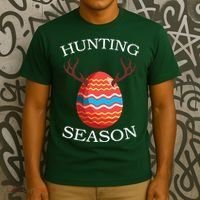 Hunting Season Deer Easter Egg T-Shirt thumb 3