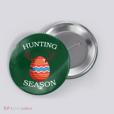 Hunting Season Deer Easter Egg Button