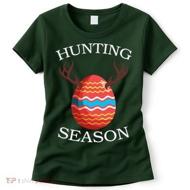 Hunting Season Deer Easter Egg Women's T-Shirt