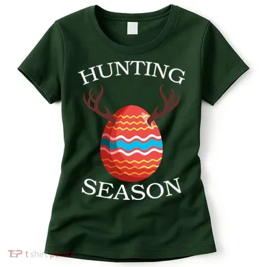 Hunting Season Deer Easter Egg Women's T-Shirt