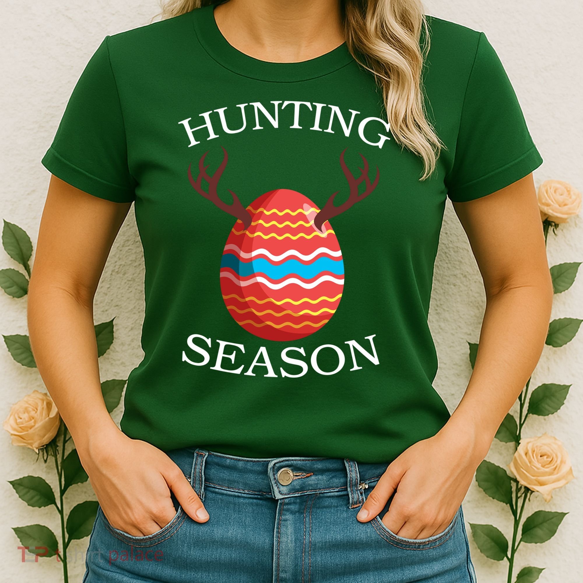 Hunting Season Deer Easter Egg Women's T-Shirt