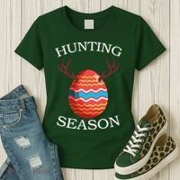 Hunting Season Deer Easter Egg Women's T-Shirt thumb 3