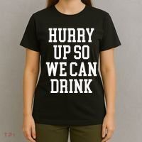 Hurry Up So We Can Drink Funny Marathon Cheering T-Shirt thumb 4