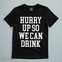 Hurry Up So We Can Drink Funny Marathon Cheering T-Shirt thumb 5
