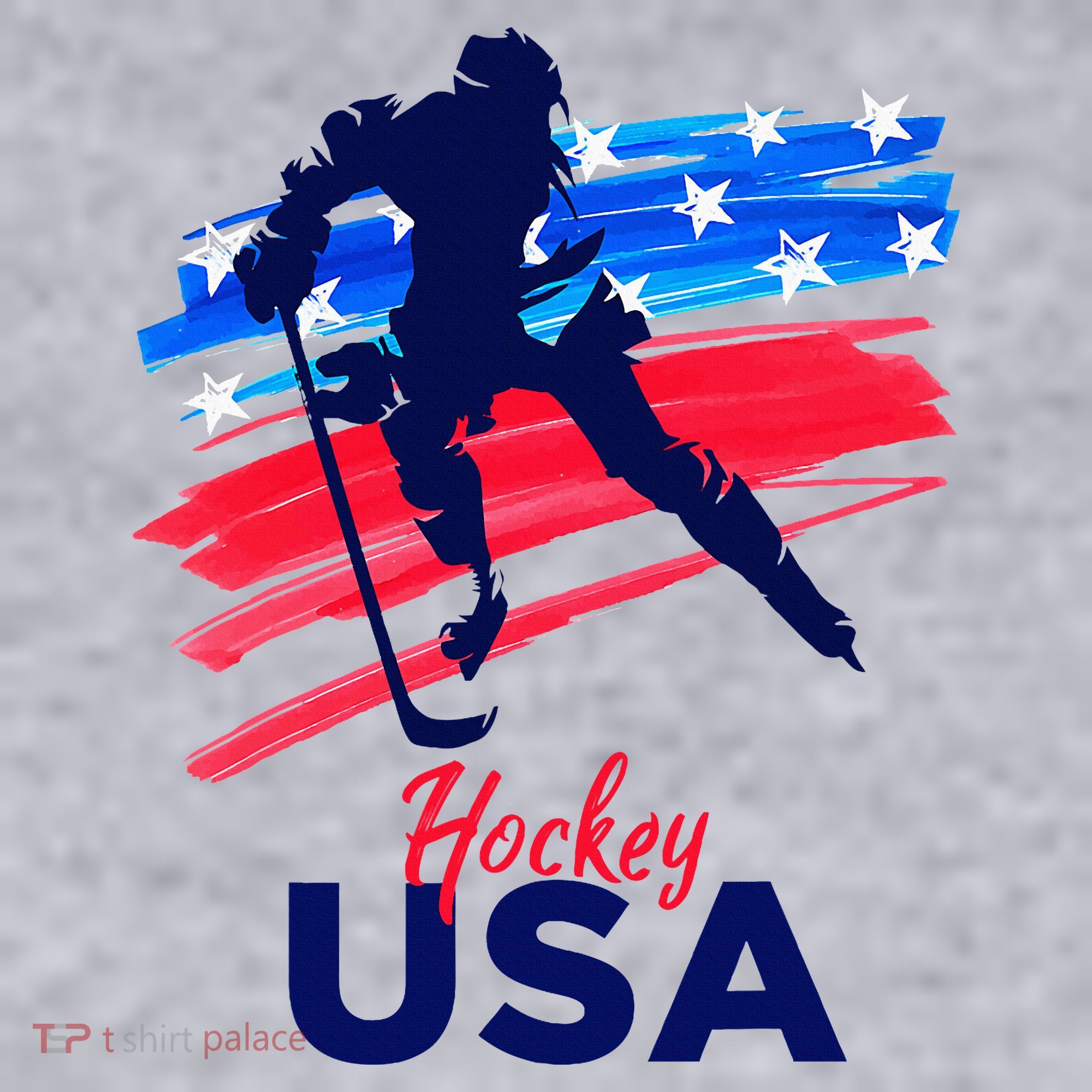 Hockey Usa Support The Team U.S.A Ice Hockey Lover Women's Sweatshirt