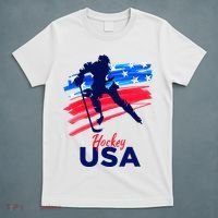 Hockey Usa Support The Team U.S.A Ice Hockey Lover T-Shirt thumb 5