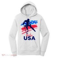 Hockey Usa Support The Team U.S.A Ice Hockey Lover Women's Hoodie thumb 0
