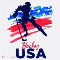 Hockey Usa Support The Team U.S.A Ice Hockey Lover Women's Tank Top thumb 5